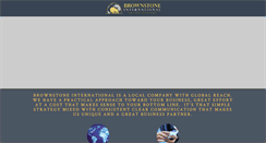 Desktop Screenshot of brownstoneintl.com